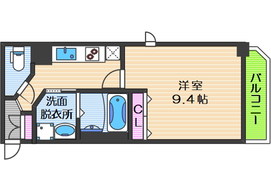 メゾン夕陽ヶ丘の間取り