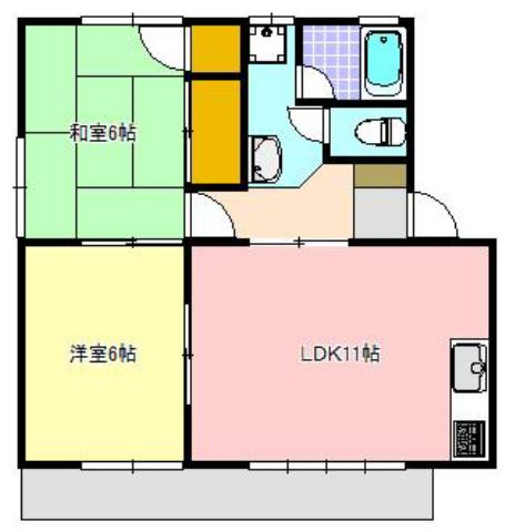 第2岡田マンションの間取り