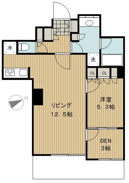 品川区西五反田のマンションの間取り