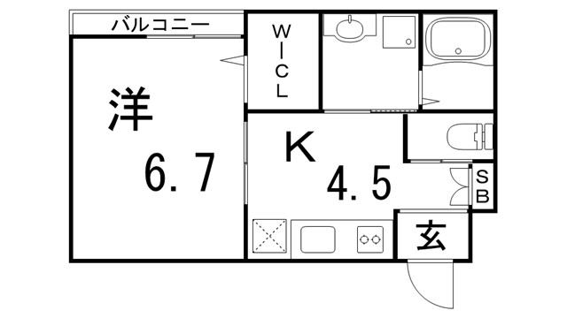 サンウィング妙法寺の間取り