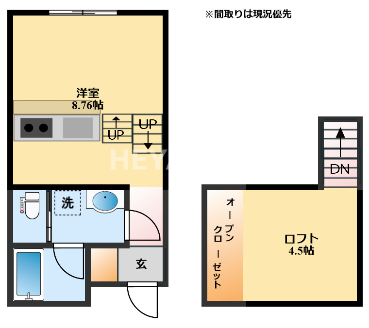 雲仙市愛野町乙のアパートの間取り