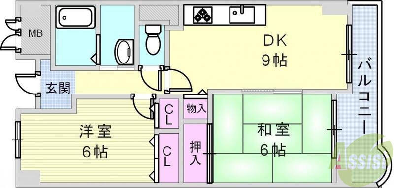 エスポワール・ダイエイの間取り