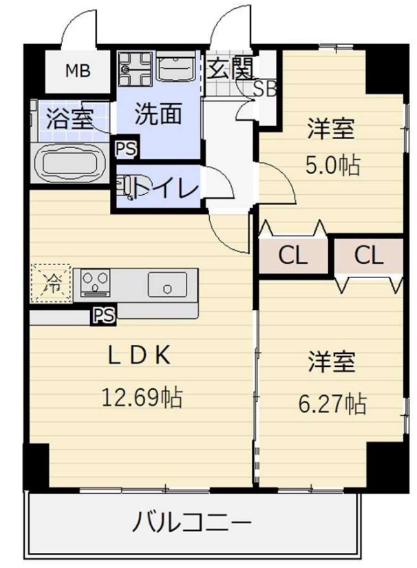 1番館の間取り