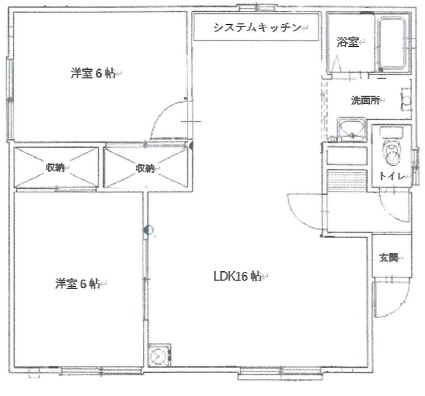 【札幌市北区篠路五条のアパートの間取り】