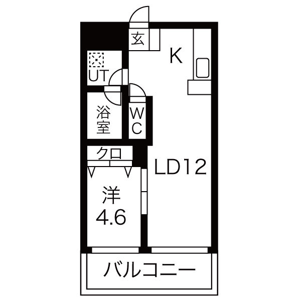 ビュークレスト京町の間取り