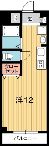 高知市二葉町のマンションの間取り