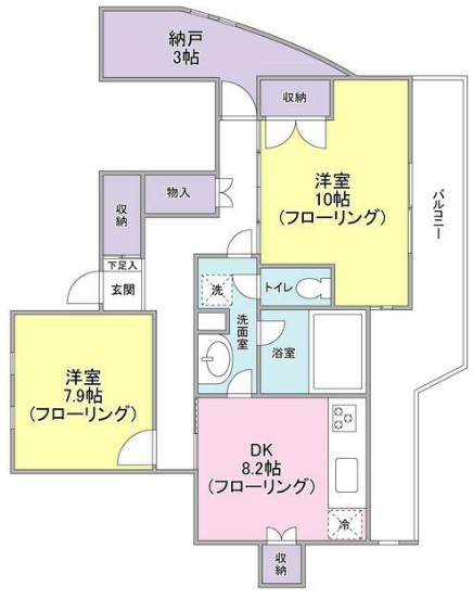 杉並区南荻窪のマンションの間取り