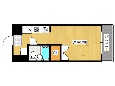 【神戸市東灘区岡本のマンションの間取り】