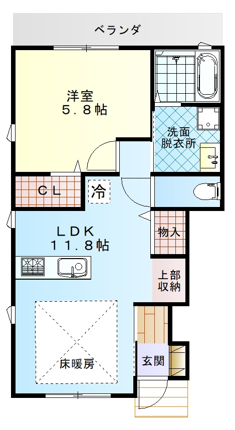 Amazing今村　C棟の間取り