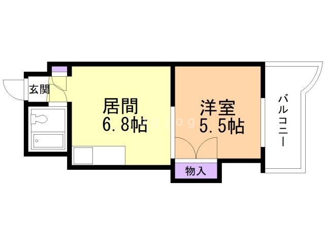 札幌市中央区南四条東のマンションの間取り