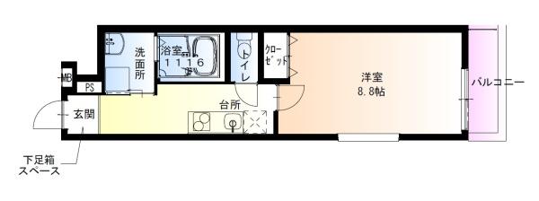 フジパレス高石駅北２番館の間取り