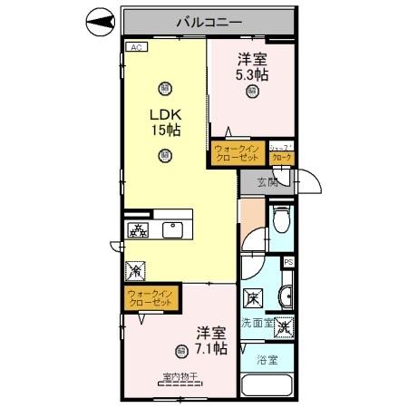 D-room北花田の間取り