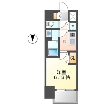 プレサンス丸の内城雅の間取り