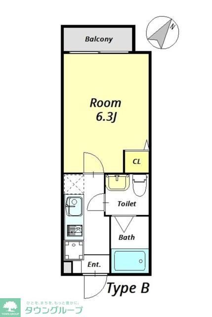 East Flat 松戸の間取り