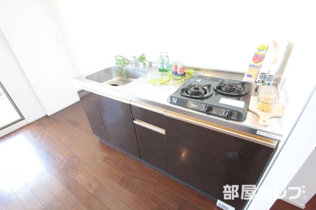 キッチン　ガスコンロ２口です
