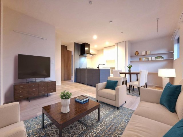 居室・リビング　※CG家具の為実際は家具・家電は付きません。