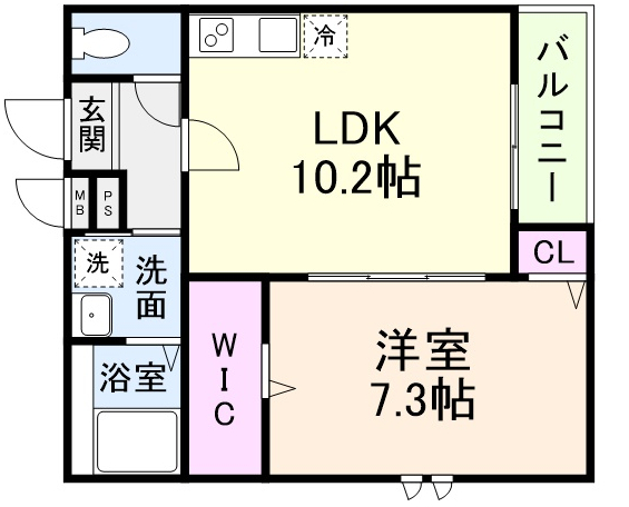 フジパレス大和田2番館の間取り