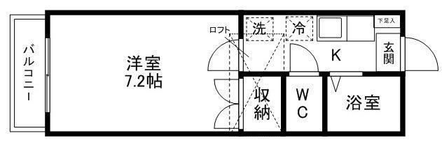 サンケンパレス黒松の間取り写真