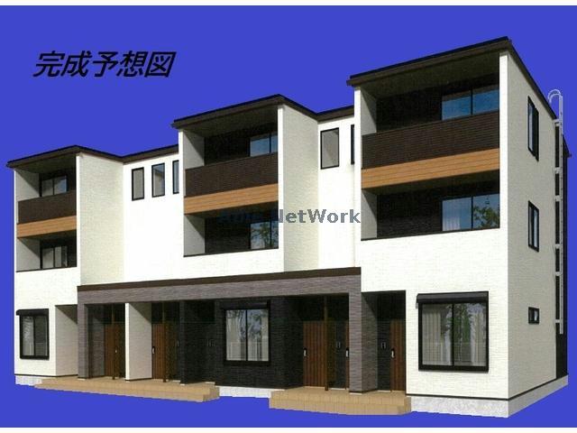 建物外観　建築中