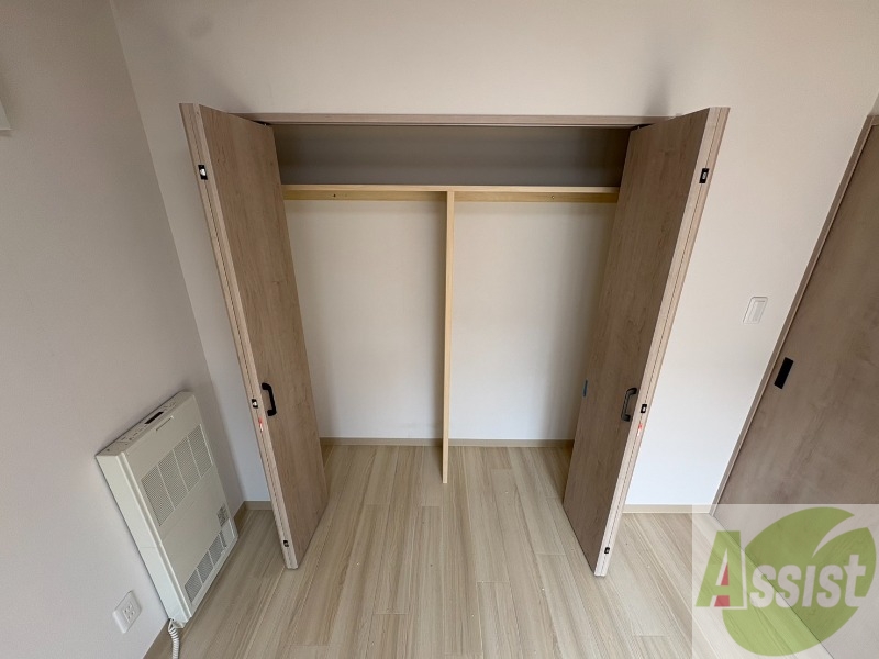 収納　洋室にはクローゼットがあるのですっきり片付きそうです。