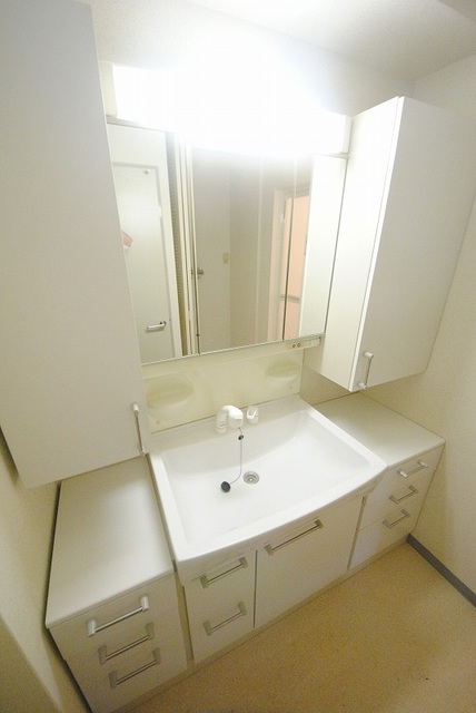 洗面設備　写真は３０３号室