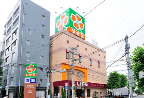 スーパー　ライフ 神田和泉町店（スーパー）まで593m