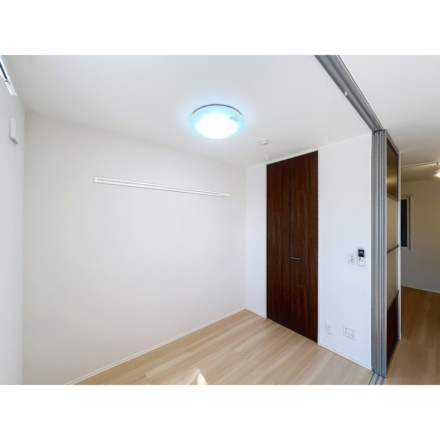 洗面設備　※建築中の写真です