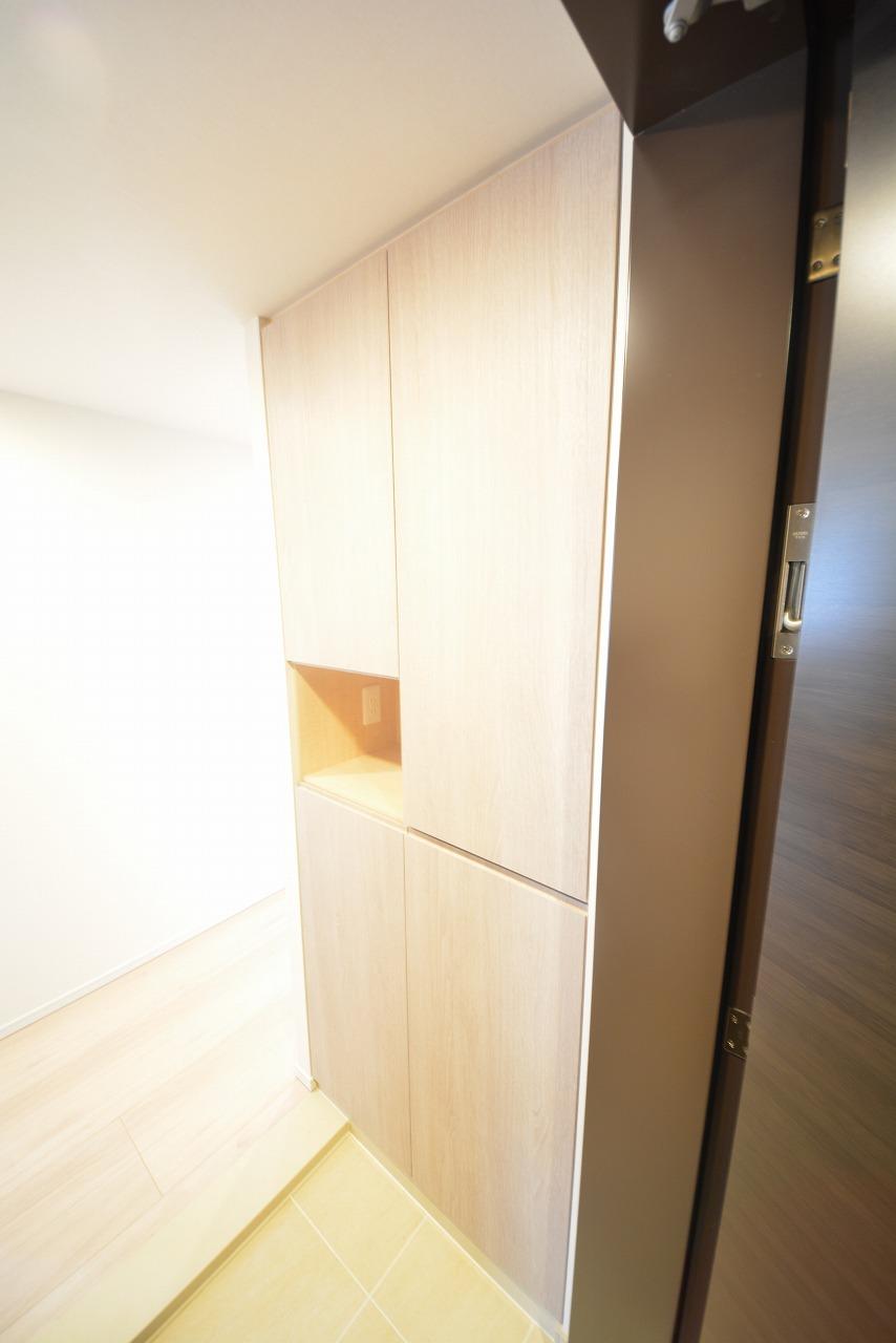 収納　プラウドタワー安堂寺　シューズボックス