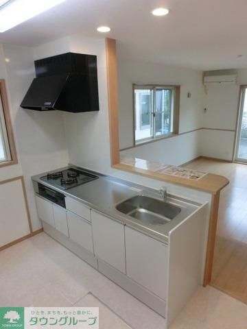 キッチン　３口システムカウンターキッチン