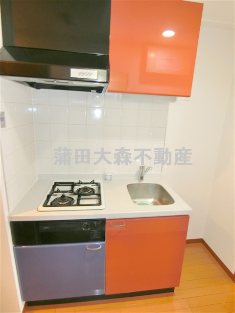 キッチン　2口ガスシステムキッチン