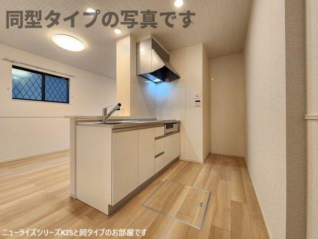 キッチン　コンパクトなキッチンで掃除もラクラク
