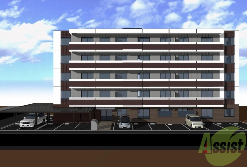建物外観　札幌市西区八軒五条西「パーク農試館」外観パース