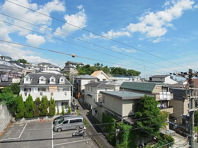 眺望　ベランダからの景色、周辺は閑静な住環境です