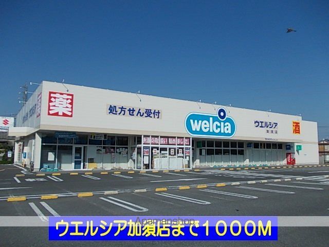 ドラックストア　ウエルシア加須店（ドラッグストア）まで1000m