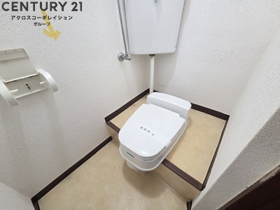 トイレ　ゆったりとした空間のトイレです