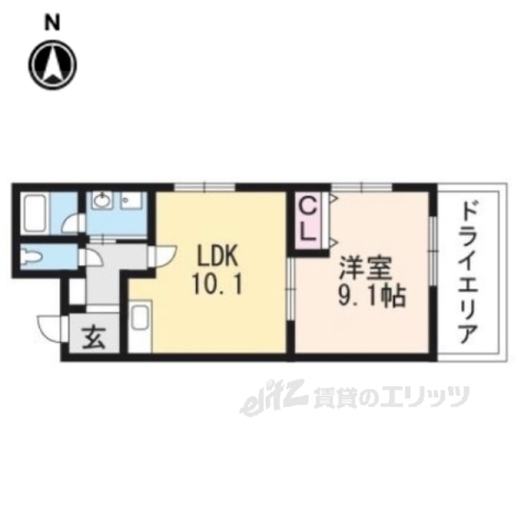クレアーレ五条大宮の間取り写真