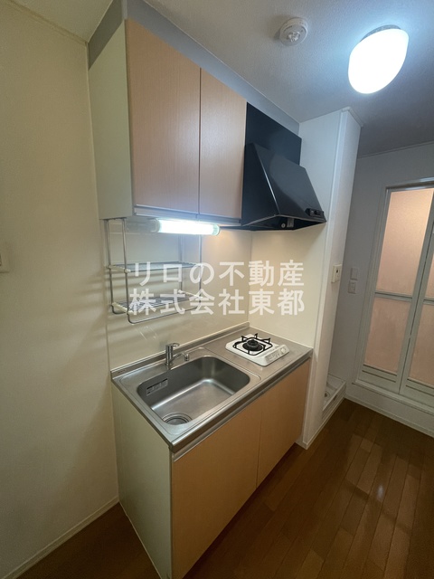 キッチン　１口ガスコンロ設置済！お引越し後すぐにお料理できます☆