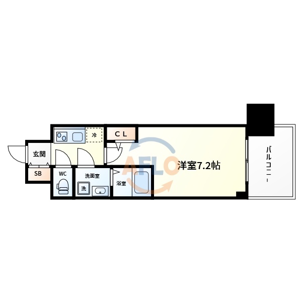 セレニテ本町東リアンの間取り写真