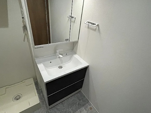 洗面設備　※同建物の別のお部屋の写真です。