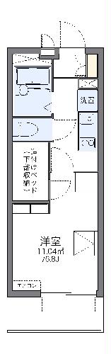 レオパレス青嶺の間取り写真