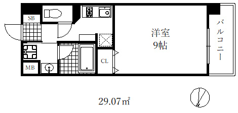 ベルフェリーク新神戸の間取り写真
