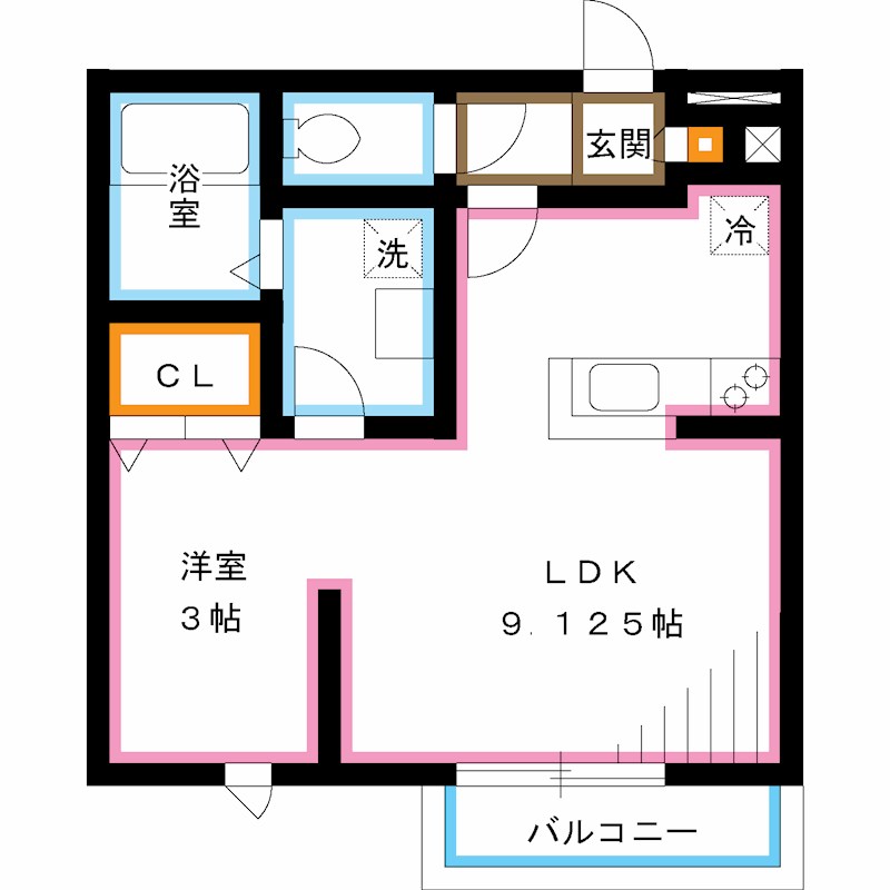 西武新宿線 下井草駅 徒歩7分 2階建 築22年の間取り写真