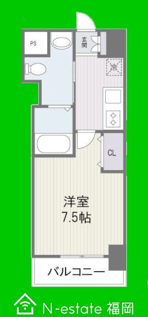 地下鉄空港線 室見駅 徒歩7分 11階建 築18年の間取り写真