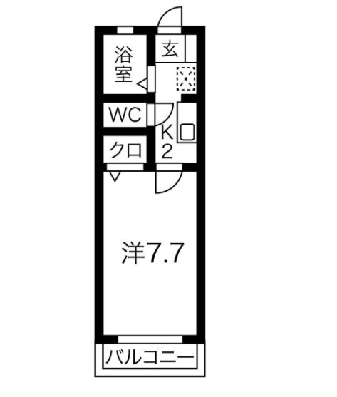 ヤングパレス B棟の間取り写真