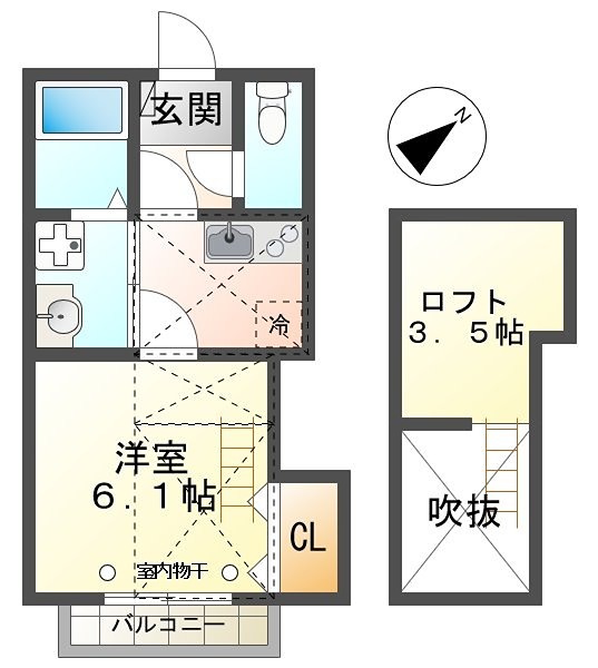 アンブル丹木町の間取り写真