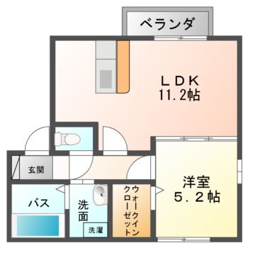 ペシュール田屋町の間取り写真