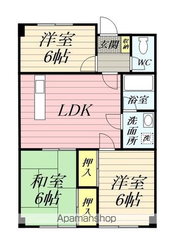 原マンションの間取り写真
