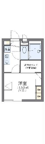 【レオパレスサンシャイン鶴崎の間取り】