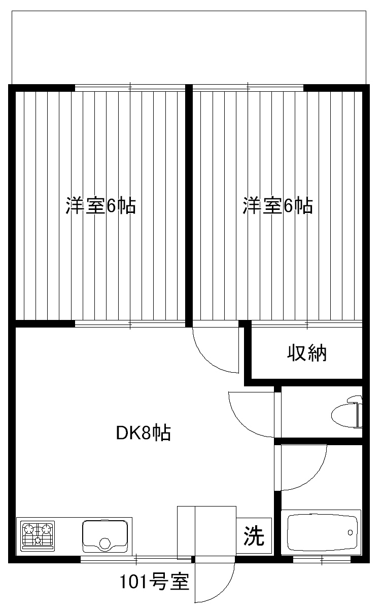 都立大ハイツの間取り