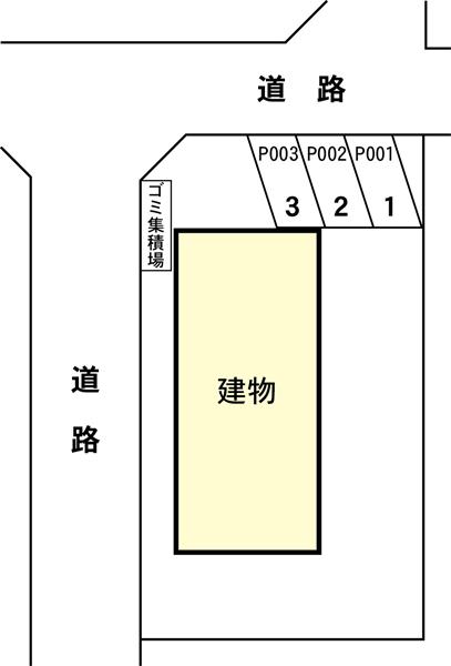 【岩本コーポの駐車場】